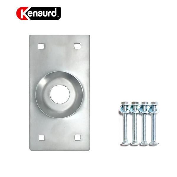 Kenaurd Kenaurd: Faceplate Cover For Mortise Cylinders / Protection - 26D / Satin Chrome - KCFP-26D
