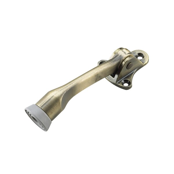 Richelieu 5 in 127 mm FlipDown Door Stop, Antique Brass - 68ABV