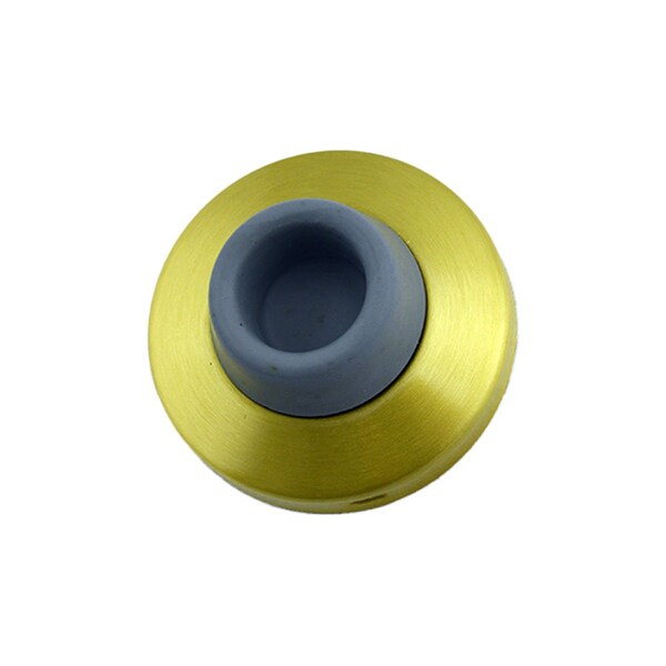 Ives Commercial Solid Brass 2-1/2in Concave Wall Bumper Satin Brass Finish - WS406407CCV4