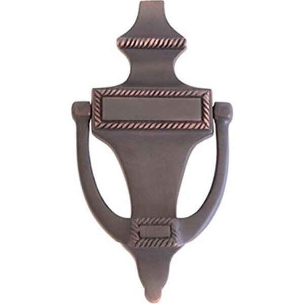 Brass Accents Brass Accents A06-K0400-613VB 6.5 in. Venetian Bronze Rope Door Knocker - A06-K0400-613VB