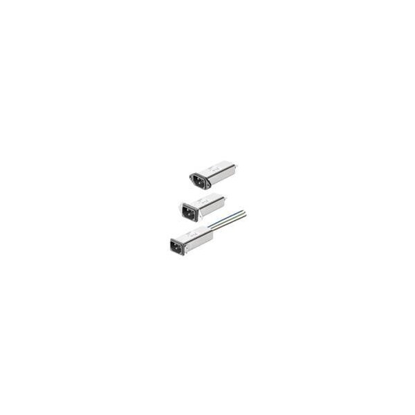 Schaffner Emc Mains Power Connector  20A  250Vac  Male - FN9255-6-07