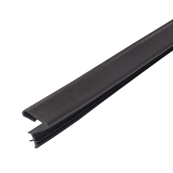 M-D Building Products 84 in. Brown Premium Rubber PLATINUM Top and Sides Door Seal for Doors with Kerf/Channel - 91891