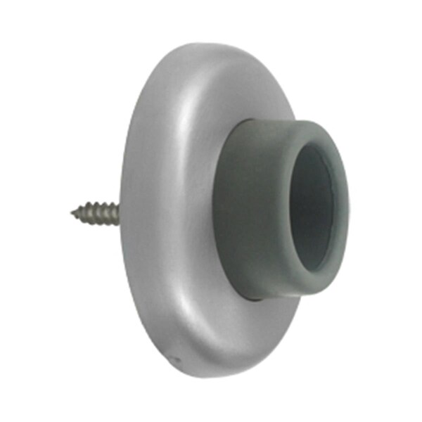 Patioplus 2.5 in. Diameter Wall Mount Concave Flush Bumper, Satin Stainless Steel - PA2667277