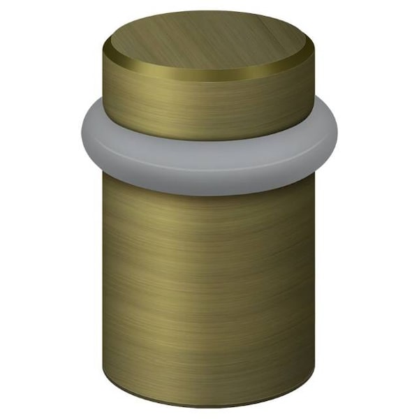 Deltana Round Universal Floor Bumper 2" Antique Brass - UFB5000U5