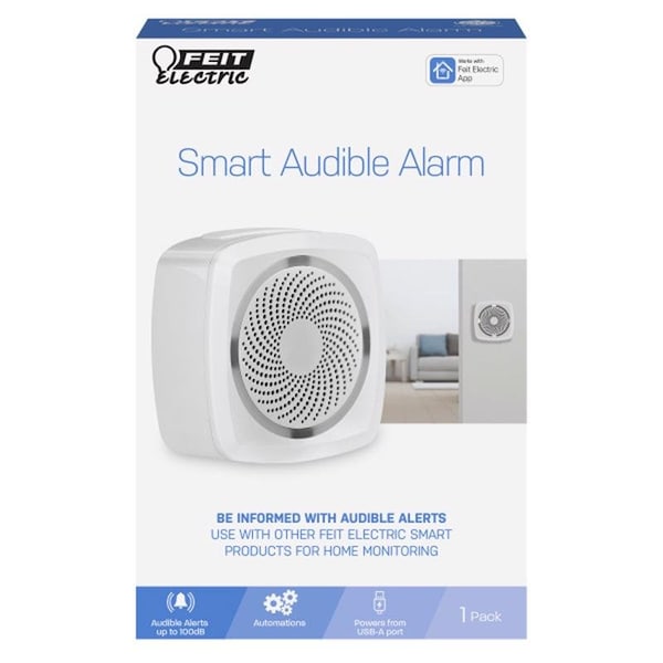 Feit Electric Feit Smart Home White Plastic Wireless Smart-Enabled Entrance Alert - ALERT/WIFI