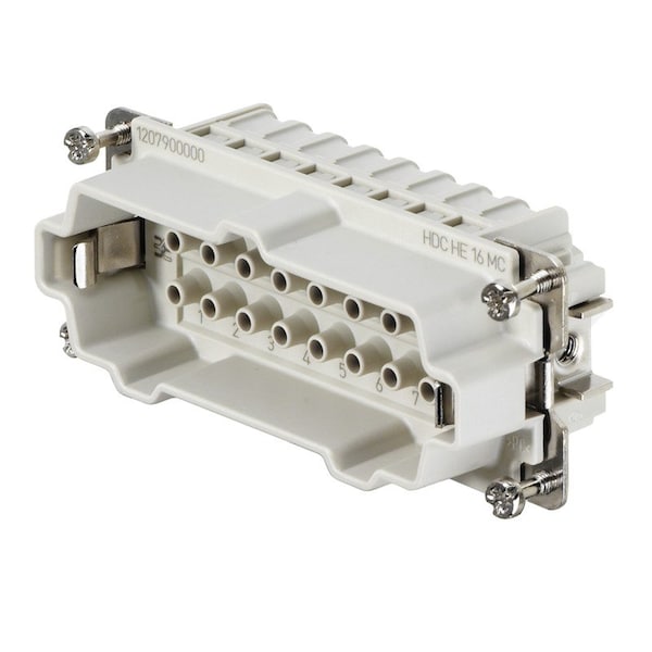 Weidmuller Rack And Panel Connector  16 Contact(S)  Male - 1207900000