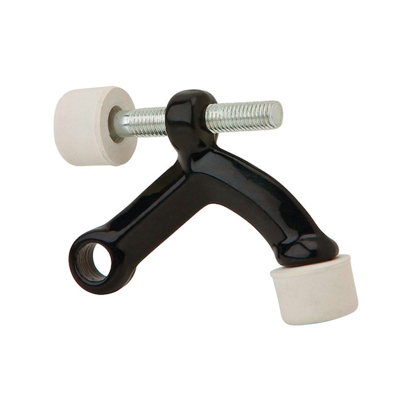 Ives Ives 0.6 in. W X 3 in. L Aluminum Black Hinge Pin Door Stop Mounts to door - 70A-BLK