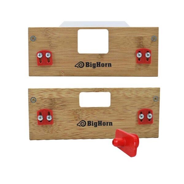 Big Horn 'A' Latch & Strike Template Kit - Finish Size 1-Inch x 2-1/4-Inch - Replaces Templaco LS-166A - 70156