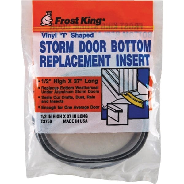 Frost King 1/2 In. x 37 In. Storm Door Bottom Seal Insert - T3750