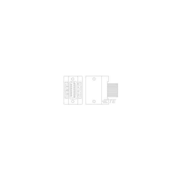 Te Connectivity D Nanominiature Connector, 37 Contact(S), Solder Terminal, Receptacle - 1589941-3