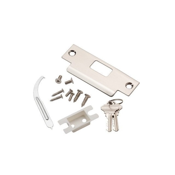 Global Door Controls GLC Series Brushed Chrome Grade 3 Commercial/Residential Storeroom Door Knob with Lock - GLC-5180B-626