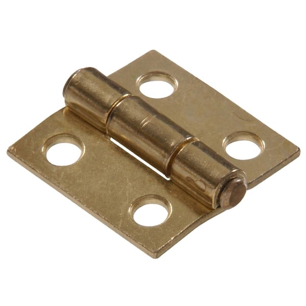 Ornatus Outdoors Carded, Light Narrow Hinges Fixed Pin, Brass Plated, 1.5 in. - OR1637787