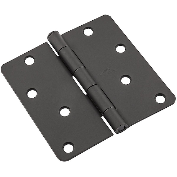 National Mfg Spectrum Brands Hhi 4 in. Door Butt Hinge, Black - 109627