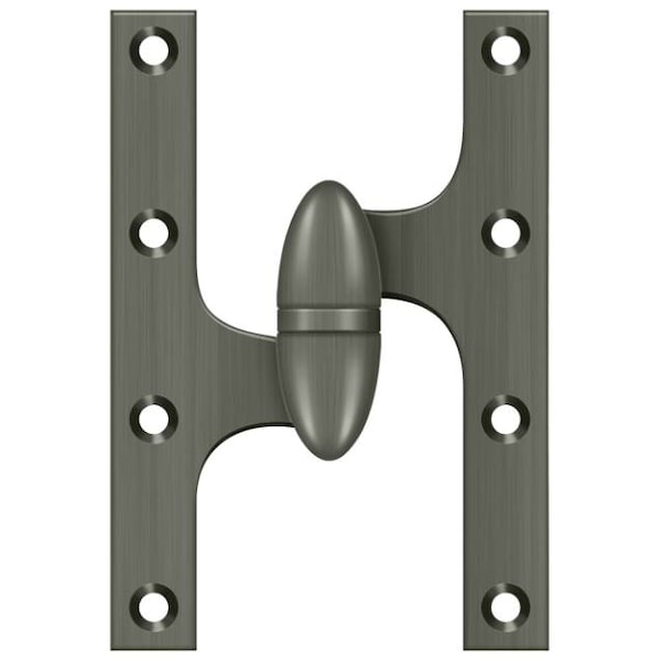 Deltana Antique Nickel Door and Butt Hinge - OK6040B15A-L