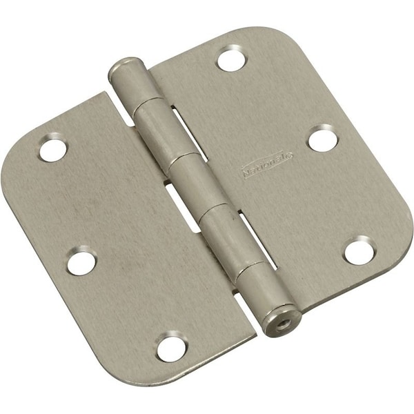 National Hardware Door Hinge, Steel, Satin Nickel, Full-Mortise Mounting - N830-328