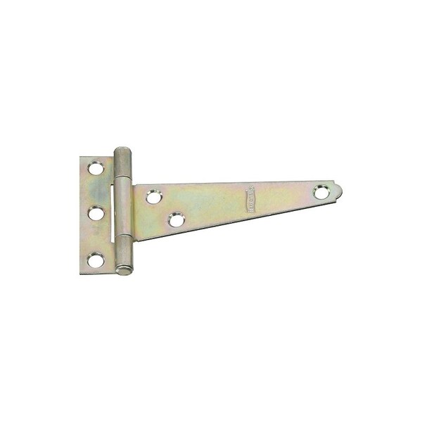National Hardware T-Hinge, 2.24 in W Frame Leaf, 3/4 in H Frame Leaf, Steel, Zinc, Tight Pin - N128-587