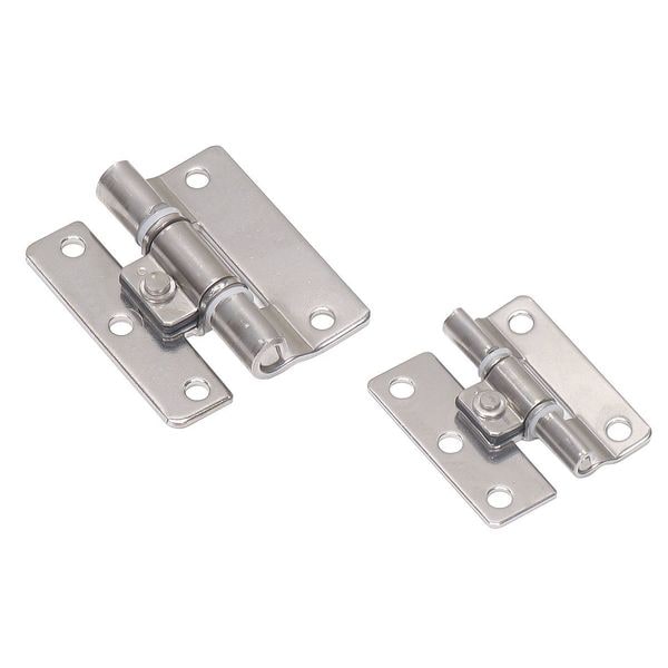 Lamp Torque Hinge, 304 Stainless Steel, 53/64 in Leaf W x 1 31/32 in Leaf H - SFTH-03-9