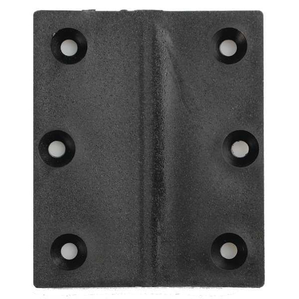 Monroe Pmp Door and Butt Hinge, Plastic, Surface Mounting, 2 1/2 in Leaf W x 3 in Leaf H, Black Enamel - LPB250300