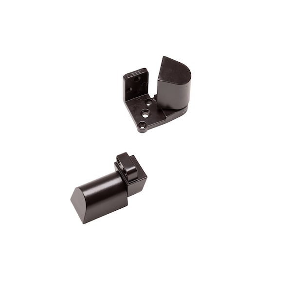 Global Door Controls US Aluminum Style 3/4 in. Left Hand Offset Door Pivot Hinge Set for Adams Rite Type Storefront Door in Duronodic - TH1114U-LH-DU