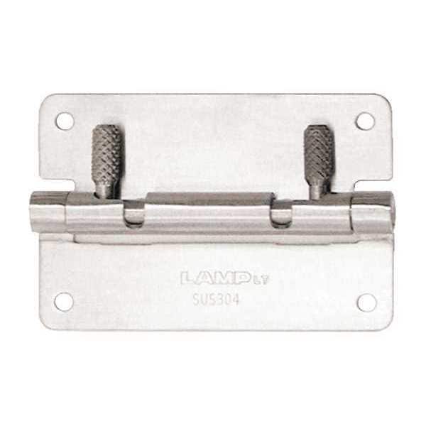 Lamp Door and Butt Hinge, 304 Stainless Steel, Screw on Mounting, 2 15/16 in Leaf W x 2 15/16 in Leaf H - HG-OTA75
