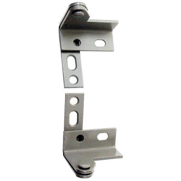 Best Pivot Hinge, Steel, Full Surface Mounting, 2 1/2 in Leaf W x 3 in Leaf H, Satin Chrome - 342 WARDROBE PIVOT 26D  STL