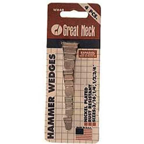 Great Neck Great Neck Saw 4 Pack Steel Hammer Wedges  WH4B - WH4B
