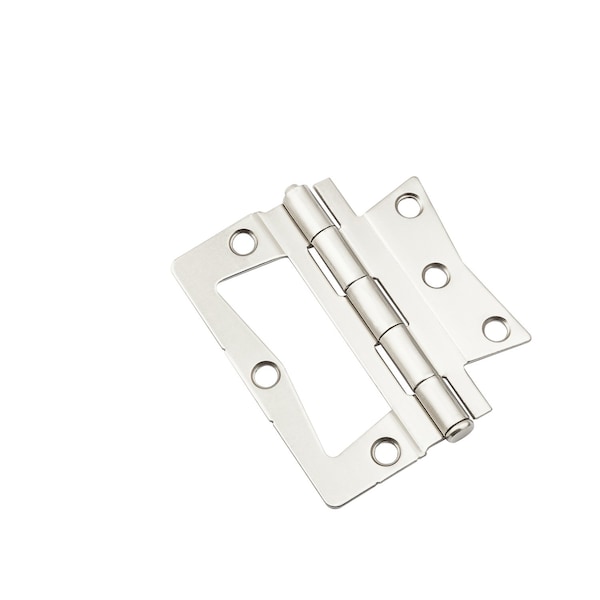 National Hardware National Hardware 3-1/2 in. L Satin Nickel Surface-Mounted Hinge 2 pk - N830-437