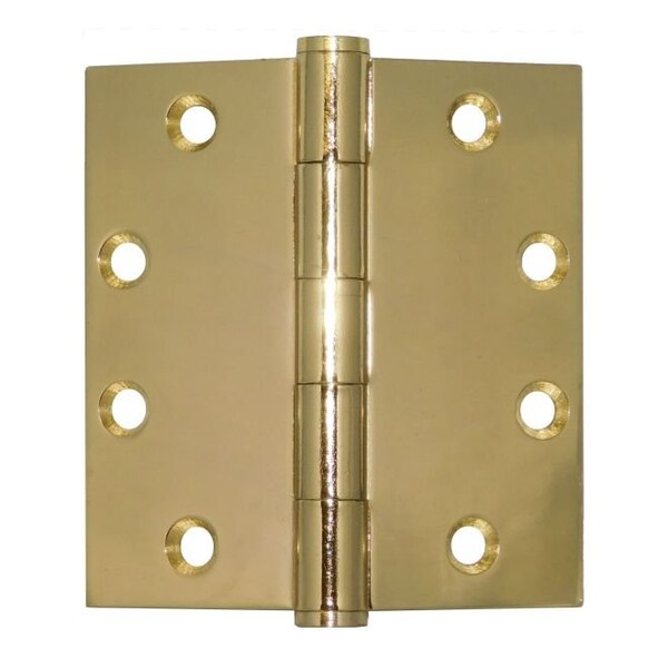 Don-Jo Full Mortise Plain Bearing 4-1/2" x 4-1/2" Standard Weight Template Square Corner Hinge - PB74545632