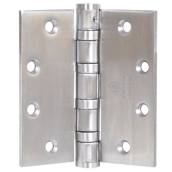 Mckinney Oil Bearing Butt Hinge, 4-1/2" x 4-1/2", US26D, ElectroLynx, Heavy - T4A3786 4-1/2X4-1/2 26D POE