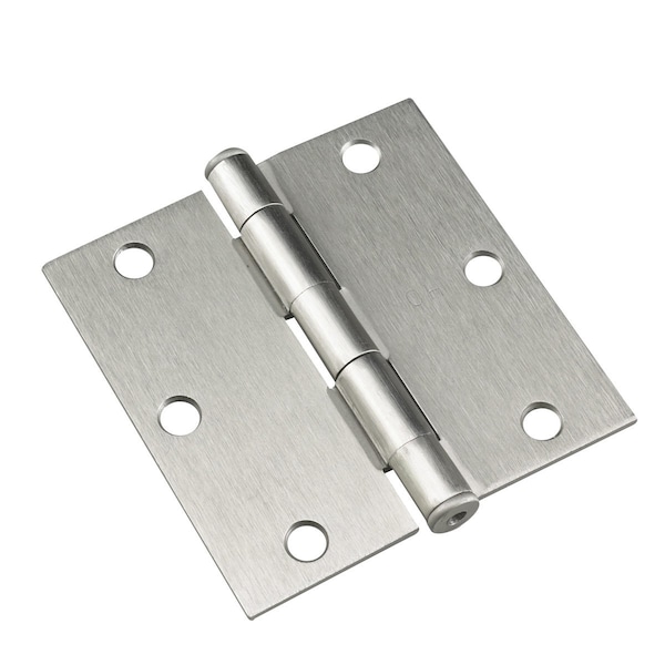 Richelieu 2Pack 3 12inch 89 mm Full Mortise Butt Hinge, Brushed Nickel - 821NBB