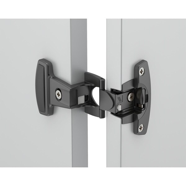 Hettich 15 mm 0.75 in. Cover Caps for OL Hinge Arm Mounted DowelBlack - HT9039309