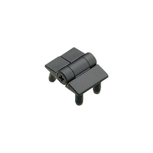 Southco Adjustable Torque Hinge, Symmetric Torque, Small Size, Acetal Copolymer, Natural, Black - E6-10-101-20