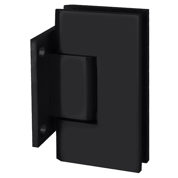 Cr Laurence Matte Black Vienna 074 Series Wall Mount Short Back Plate Hinge - V1E074MBL