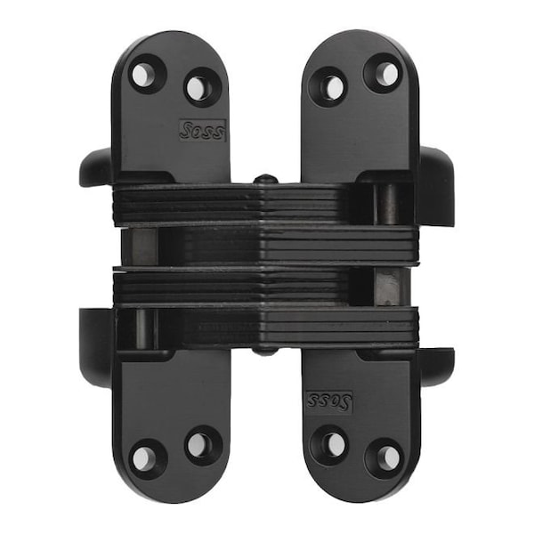 Universal Industrial Soss 1-1/8" x 4-5/8" Heavy Duty Invisible Hinge for 1-3/4" Doors Lacquered Oil Rubbed Bronze Finish - 218US10BL