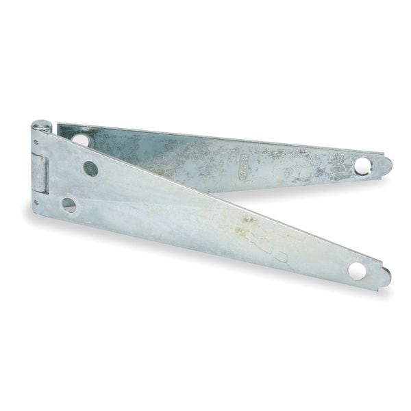 Zoro Select Strap Hinge, Steel, Full Surface Mounting, 5 1/2 in Leaf W x 1 1/4 in Leaf H, zinc plated - 1RCH1