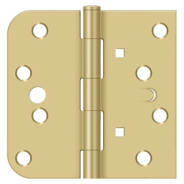 Deltana Satin Brass Door and Butt Hinge - DE44058TA3/4-LH