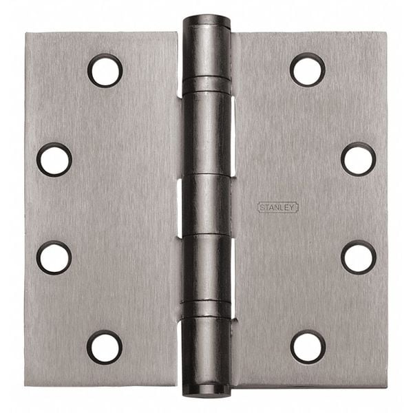 Best Door and Butt Hinge, Steel, Screw-On Mounting, 1 3/4 in Leaf W x 4 1/2 in Leaf H, Bright Brass - FBB179 4 5X4 5 3  STL