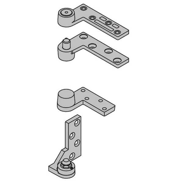 Ives Aluminum Painted Pivot 7212SETSP28LH - 7212SETSP28LH