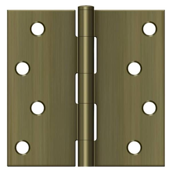 Deltana Antique Brass Door and Butt Hinge - S44U5-R