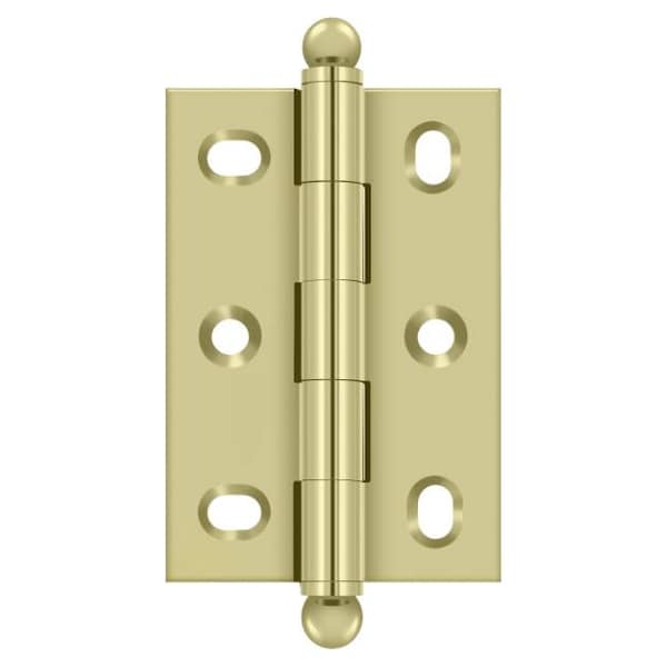 Deltana Bright Brass Door and Butt Hinge - CHA2517U3-UNL