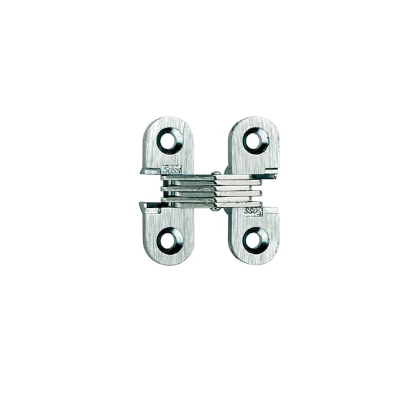 Universal Industrial Soss 1/2" x 1-1/2" Light Duty Invisible Hinge for 3/4" Doors Black Finish PR - 103CUS19