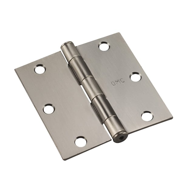 Richelieu 2Pack 3 12inch 89 mm Full Mortise Butt Hinge, Antique Nickel - 821ANB