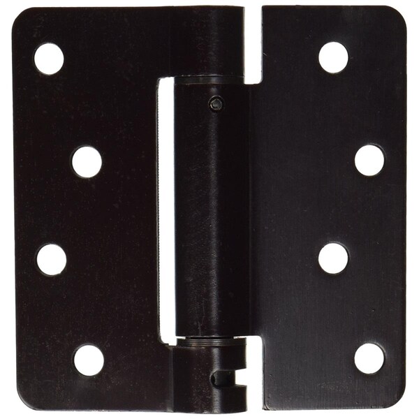 Patioplus 4 x 4 x 0.25 in. Spring Hinge Steel, Oil Rubbed Bronze - PA864517