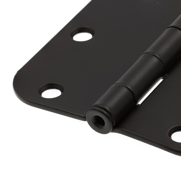 Prime-Line Door Hinge Residential Smooth Pivot, 3-1/2 in. with 5/8 in. Corners, Matte Black 12 Pack - U 11508812
