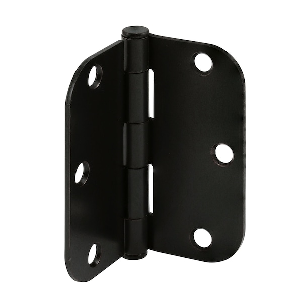 Prime-Line Door Hinge Residential Smooth Pivot, 3-1/2 in. with 5/8 in. Corners, Matte Black 12 Pack - U 11508812