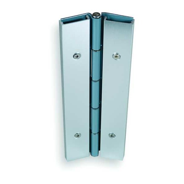 Markar Piano Hinge, Carbon Steel, Full Surface Mounting, 1 11/16 in Leaf W x 7 ft Leaf H, zinc plated - FS202-001-600