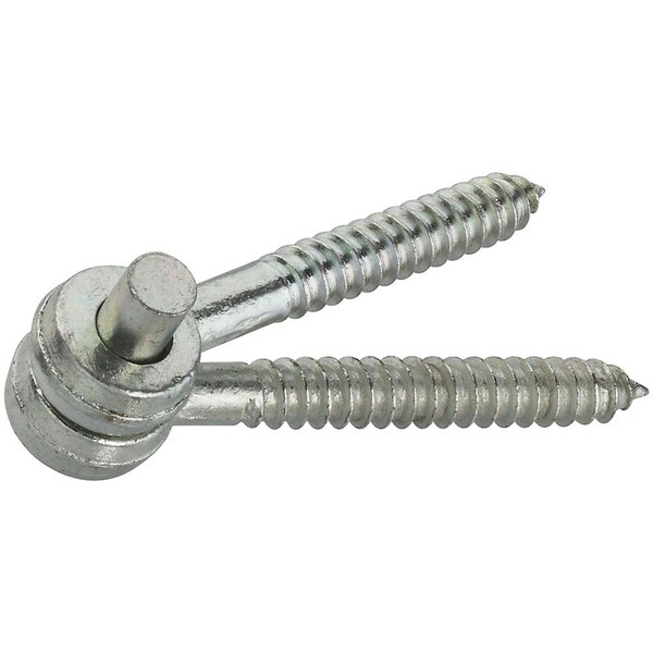 Homepage 0.625 x 5 in. Screw Hook & Eye Hinges, Zinc Plated - HO2629914