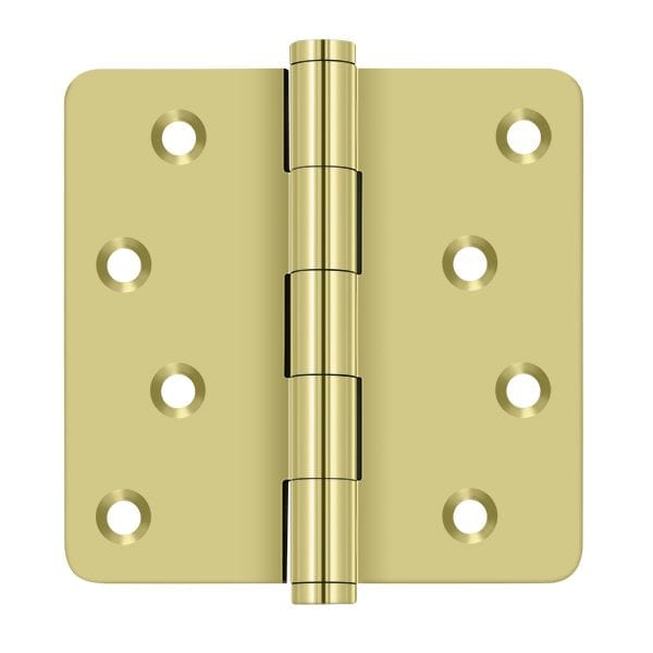 Deltana Bright Brass Door and Butt Hinge - DSB4R43-RZ