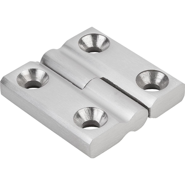 Kipp Hinge Lift-Off 50X50, Stainless Satin Finished Polished, Comp:Stainless, A1=16, A2=16, A3=25, A4=25 - K1342.06251616