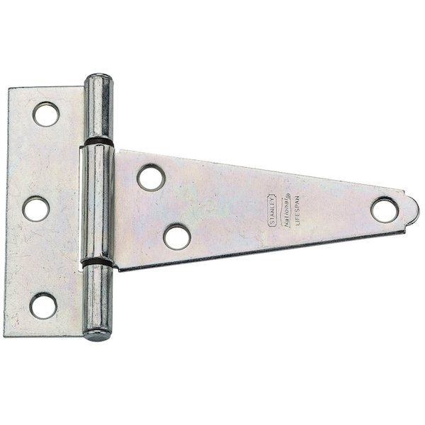 National Hardware National Hardware 4 in. L Zinc-Plated Extra Heavy Duty T-Hinge 1 pk - N129-031